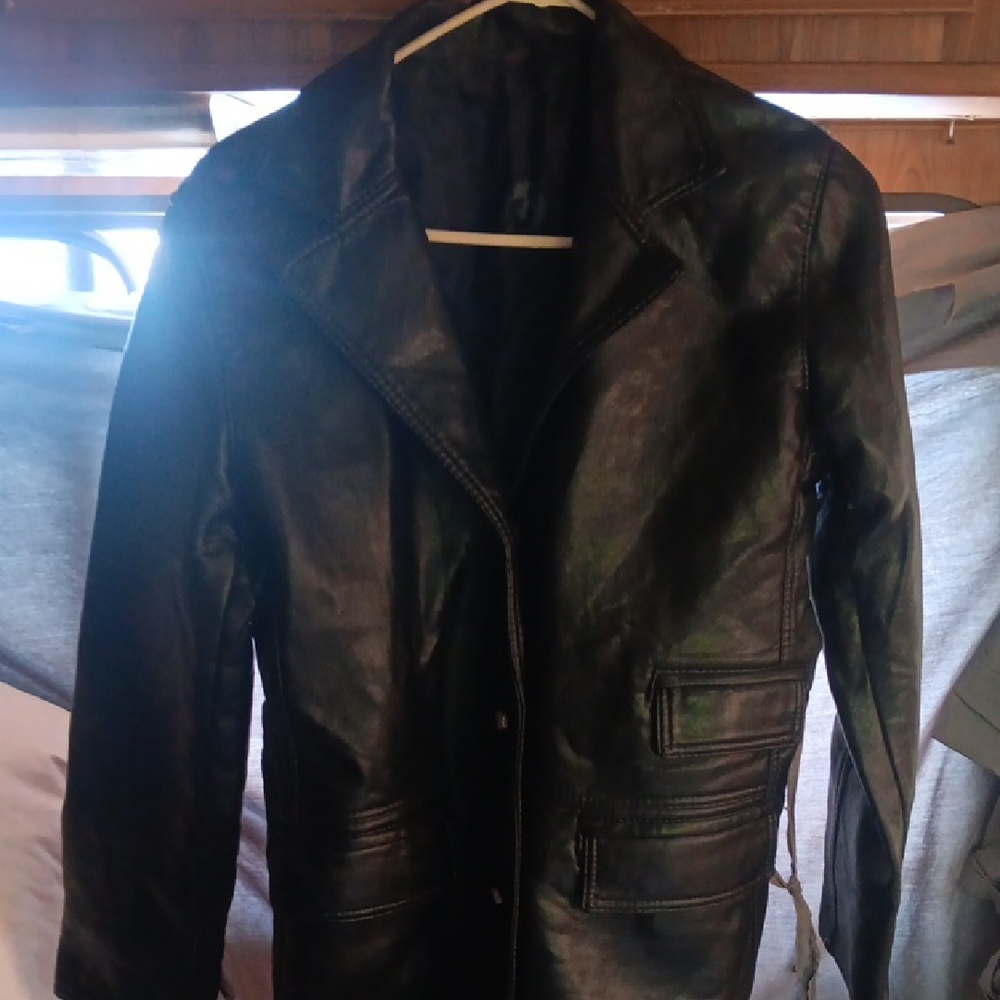 Black Trench Coat with Classic Design